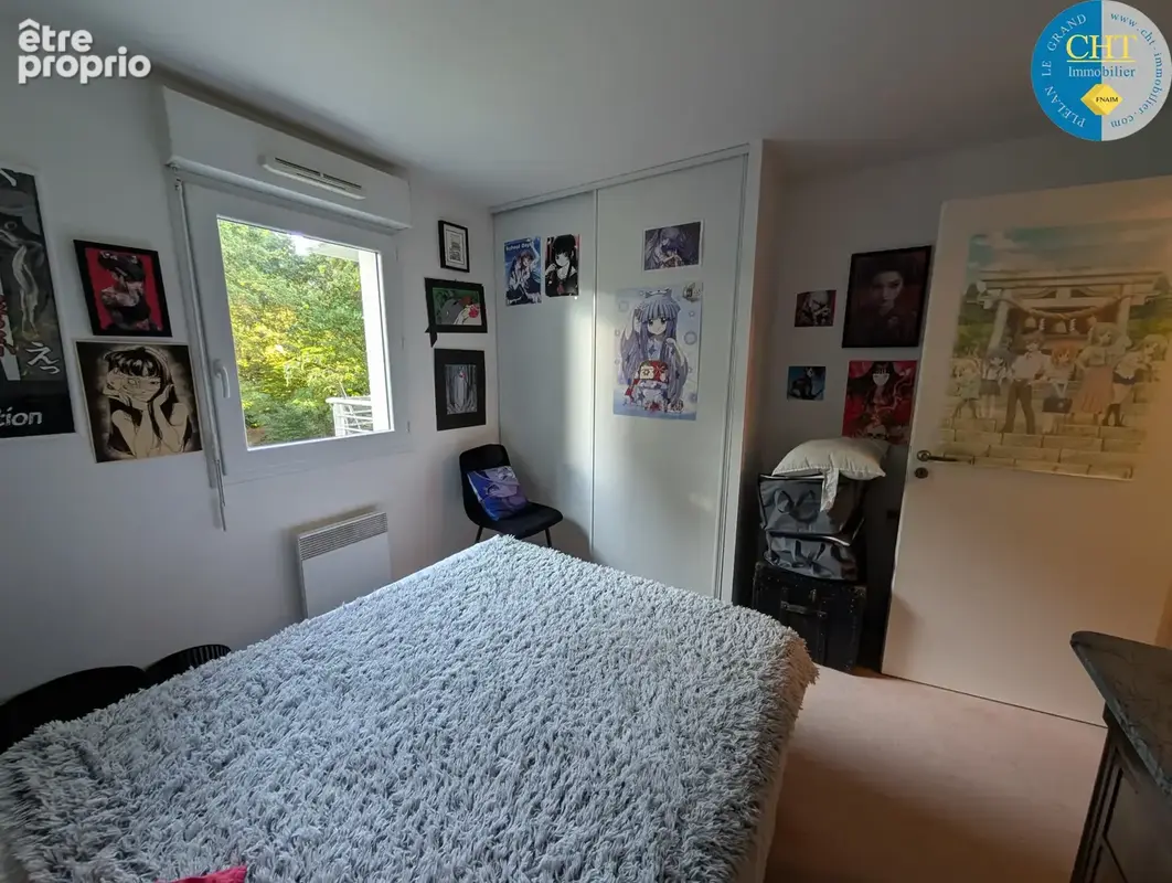 Appartement t2 vendu loué avec ascenseur & balcon   centre-ville de guer (56380) avec cht immobilier - photo 7