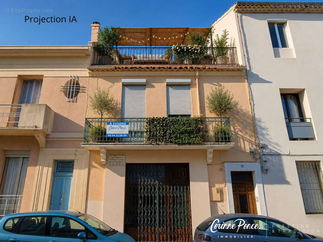 NIMES Quartier Jean Jaurès Maison de ville à rénover CORINNE PONCE IMMOBILIER - photo 3
