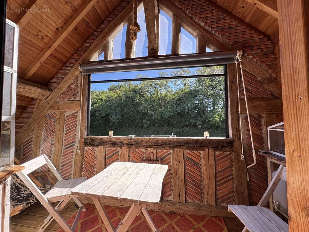 Terrasse vue sur canal - Maison à SURY-AUX-BOIS