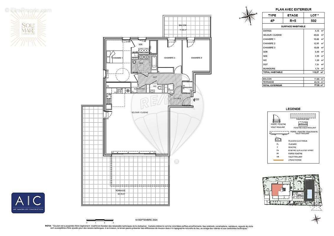 Appartement à VILLENEUVE-LOUBET