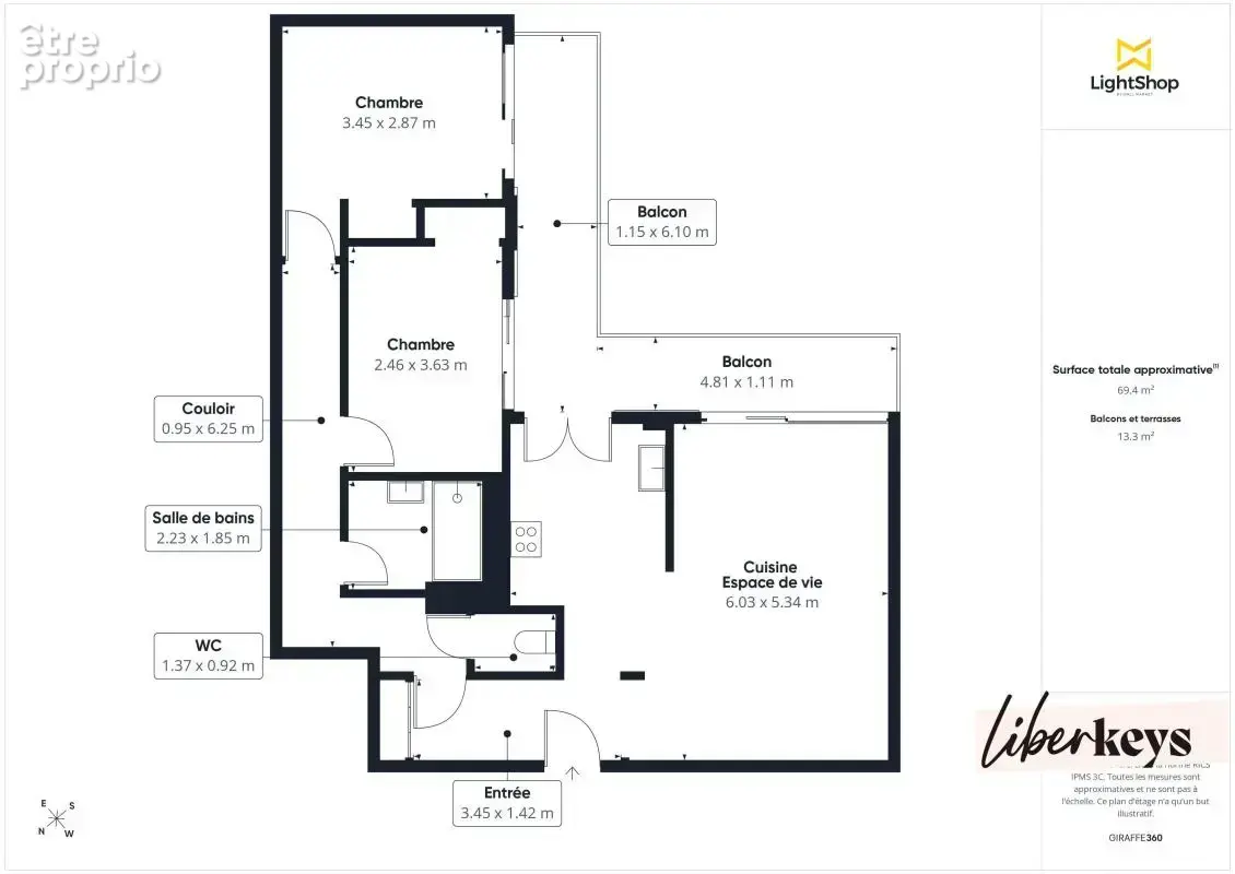 Maurepas – 3 pièces lumineux avec balcon de 12 m², ascenseur et gare à pied - photo 5