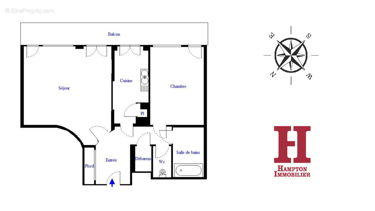 Appartement à PARIS-19E