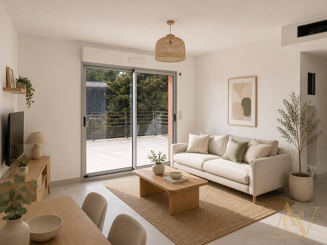 Magnifique 2 pièces dernier étage Golfe Juan 1 - Appartement à VALLAURIS