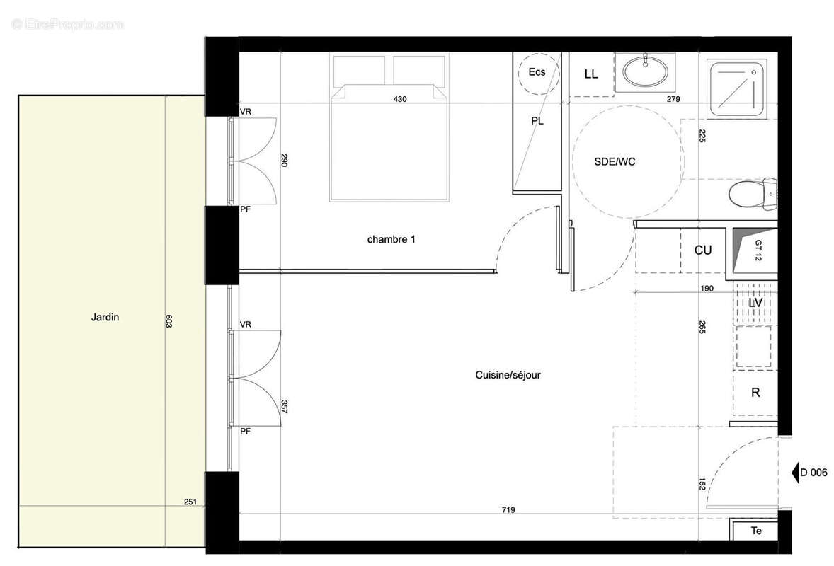 Appartement 2 pièces 45.43m2 à vendre à Bussy Saint Georges 77600 - photo 9