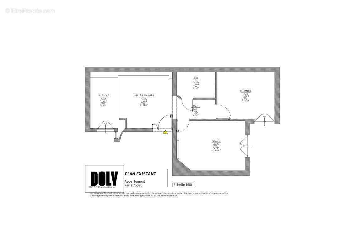 Appartement à PARIS-20E