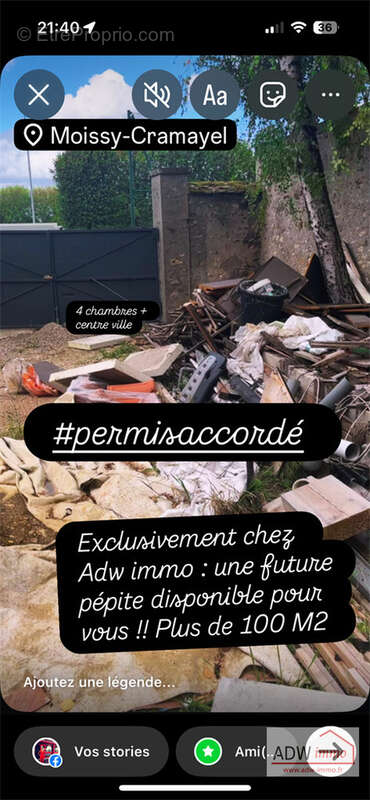 Appartement à MOISSY-CRAMAYEL