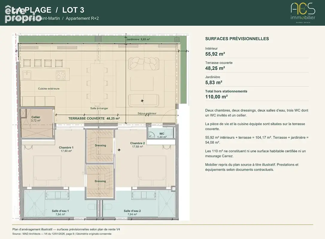Grand Case, Saint-Martin - Appartement neuf vue mer, terrasse et deux parkings - photo 7