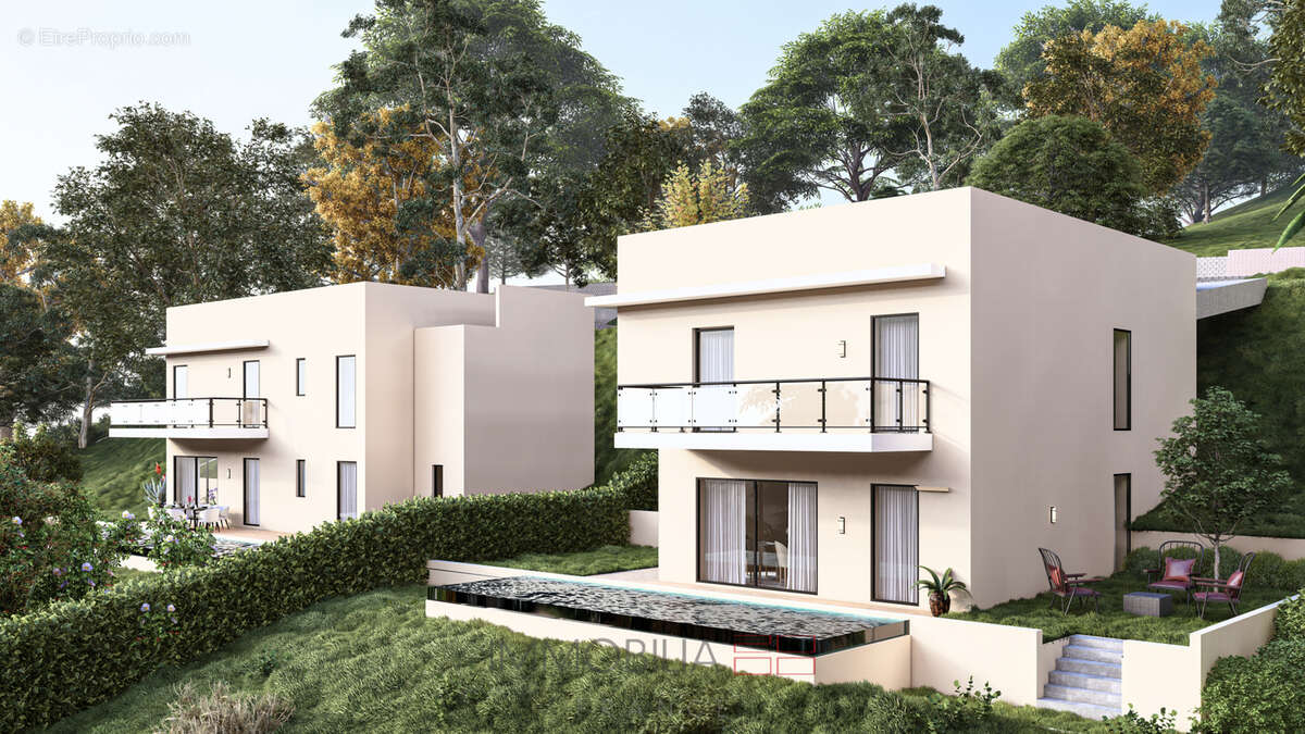 Gorbio - villa contemporaine - piscine - photo 3