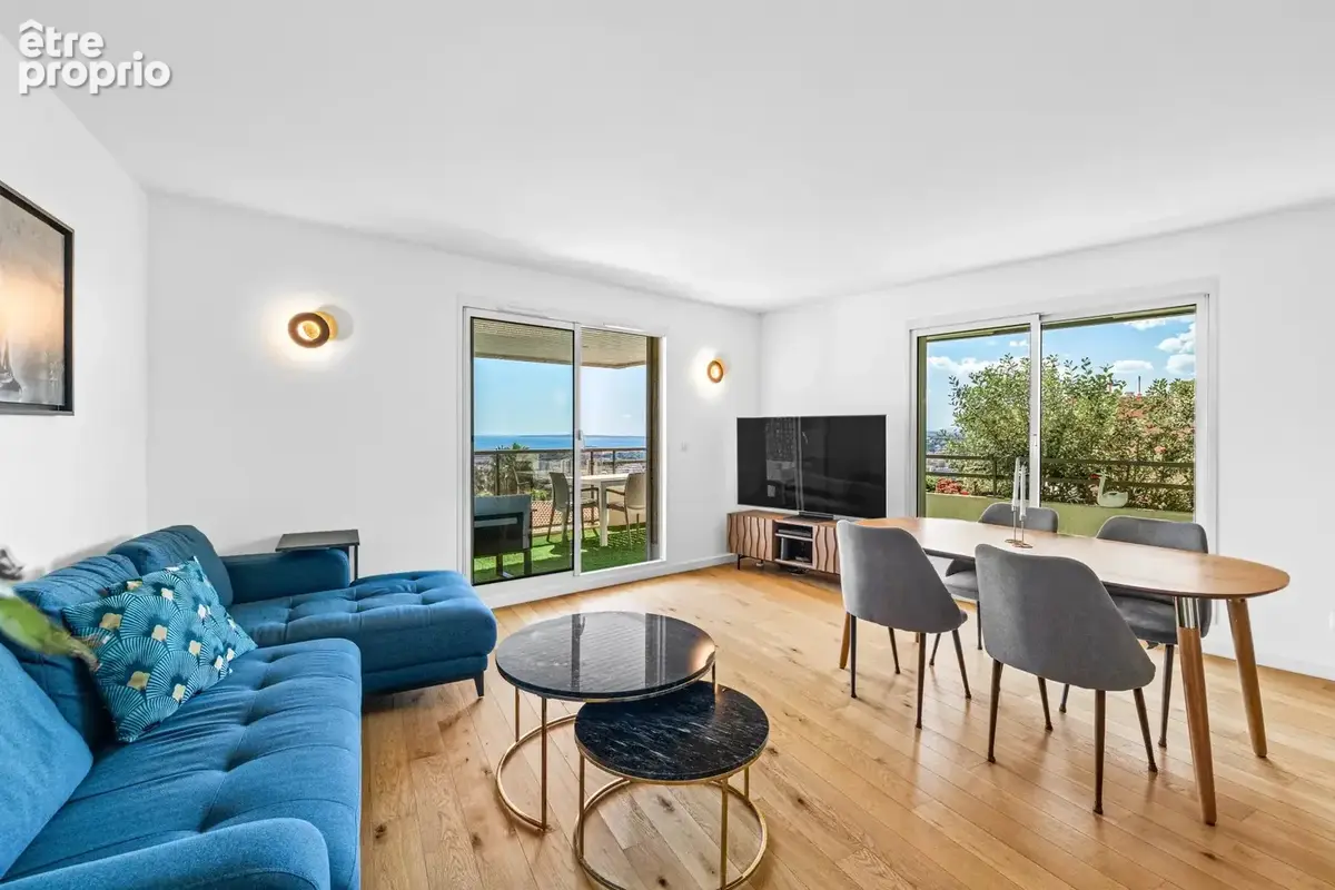 Nice Corniche Fleurie 3 pièces d’angle de 81 m², terrasse 41 m² et vue mer panoramique - photo 9