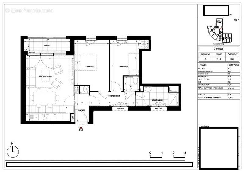 Appartement à GENNEVILLIERS