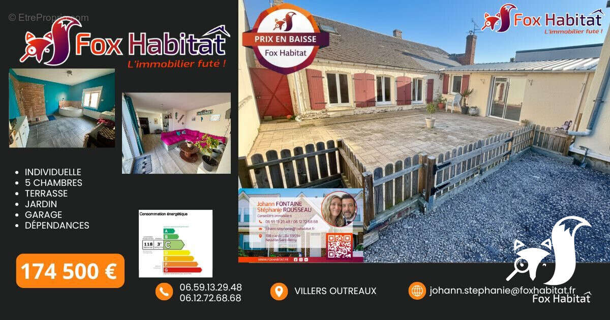Maison à VILLERS-OUTREAUX