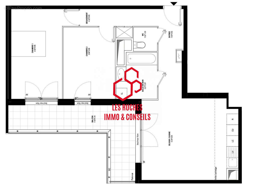 Appartement à BUSSY-SAINT-GEORGES