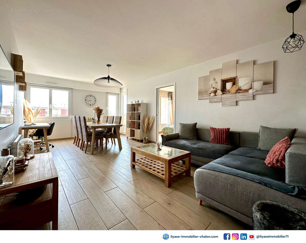 Appartement T4  78 m2  2 balcons - photo 2