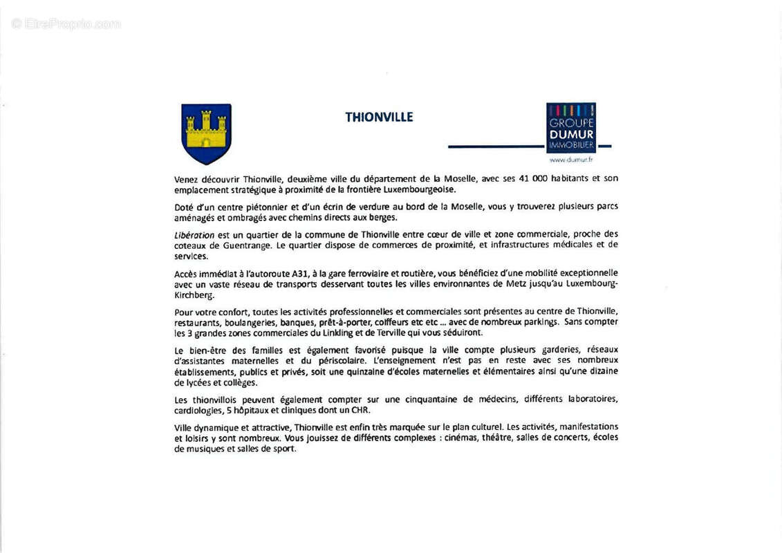 Terrain à THIONVILLE