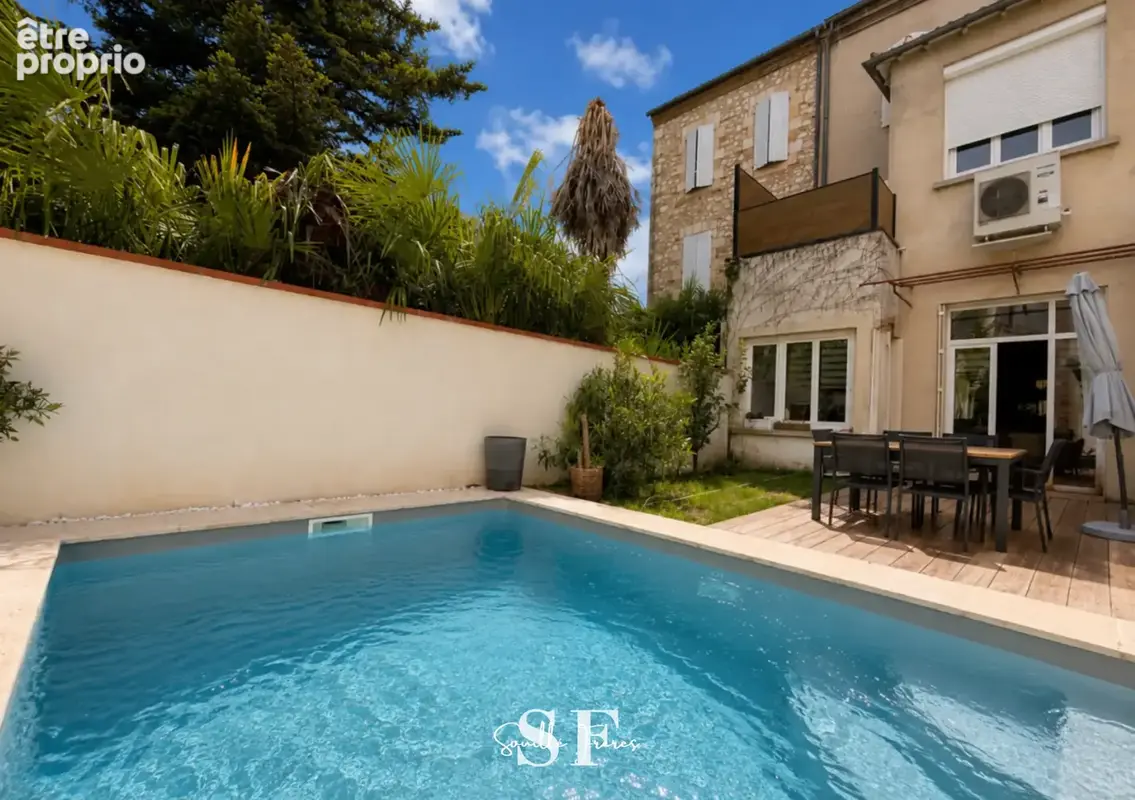 Agen - quartier de la prefecture - belle maison de ville avec piscine et jardin - photo 2