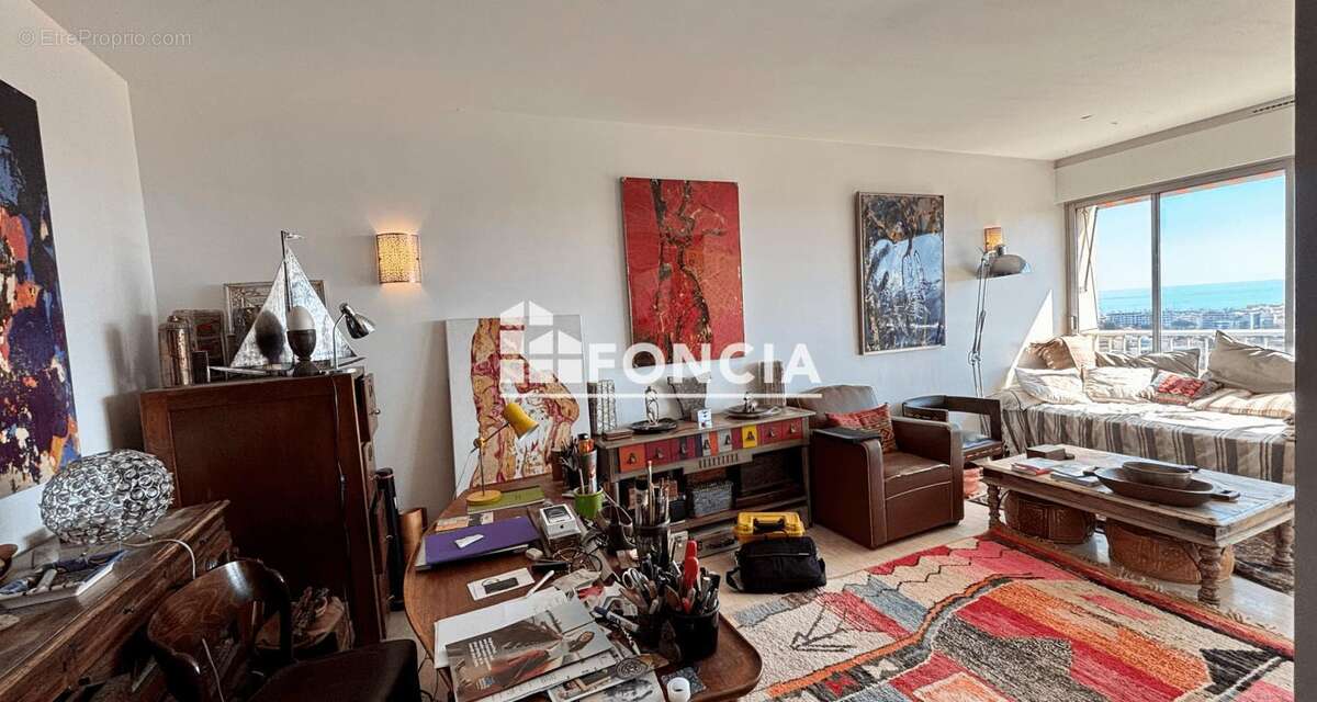 Antibes saint jean 2 pieces 50 m² vue mer - photo 3