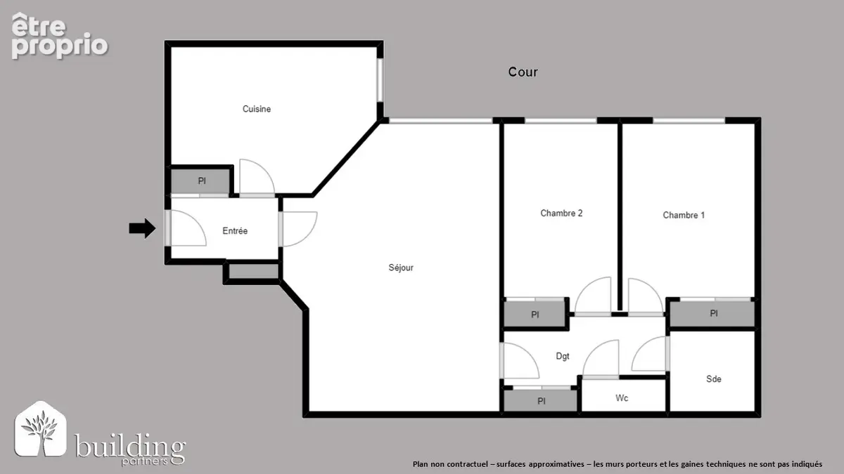 Legendre-Lévis Paris 17ème - Appartement 3 pièces 68,31 m² avec parking - photo 2