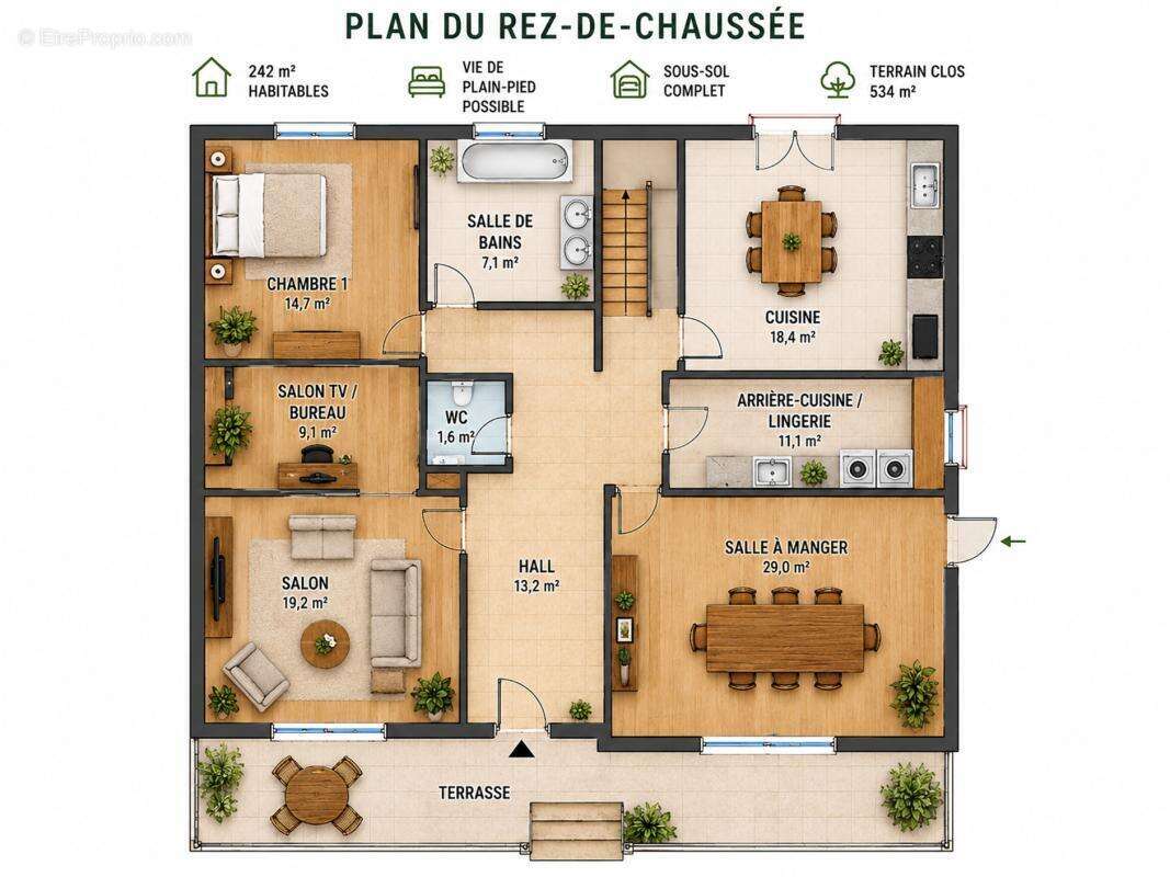 Maison 242 m² à La Guerche-De-Bretagne  - photo 2