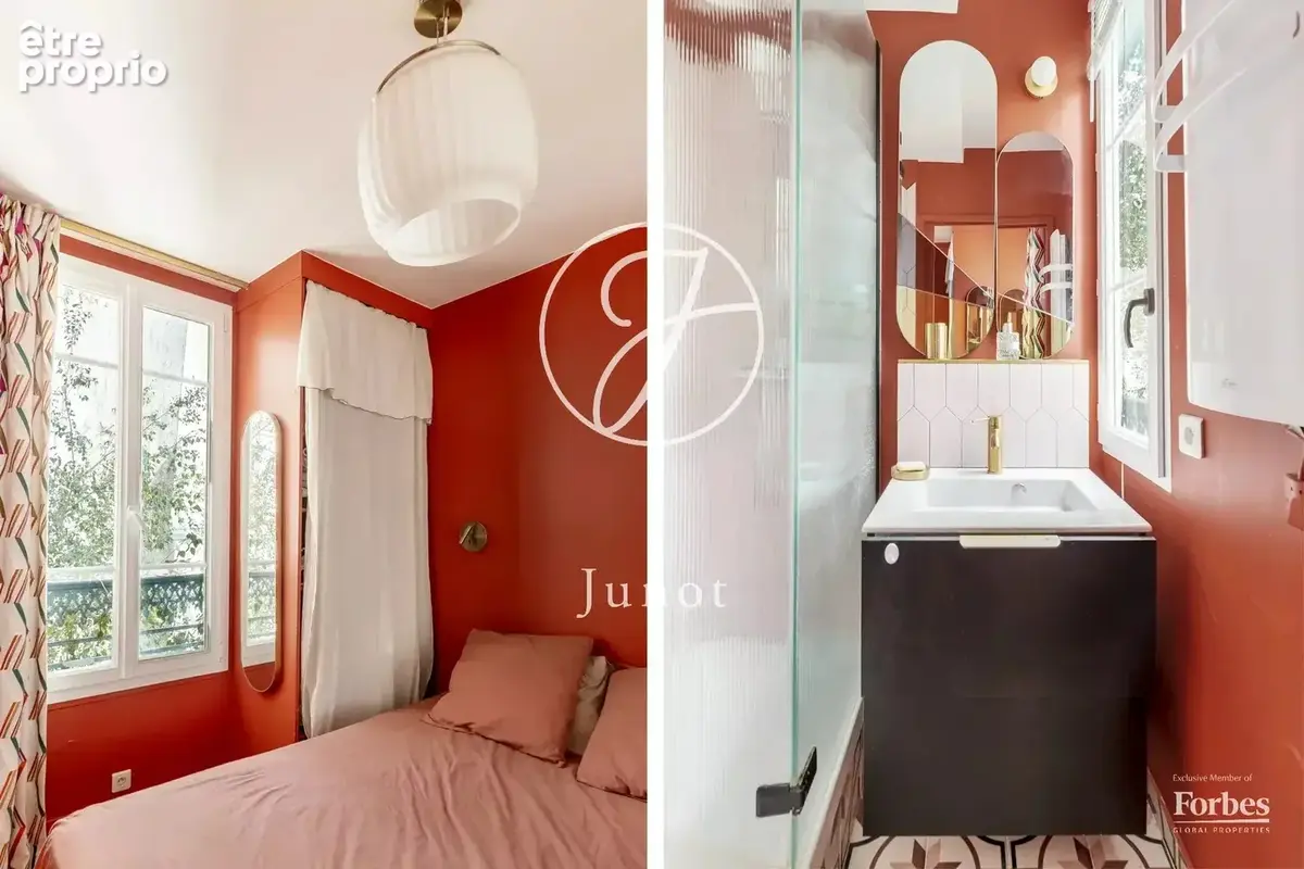 Paris 18e - HAUT MONTMARTRE / RUE BERTHE - Appartement - 2 pièces - 28,15m² Carrez - 1 chambre sur cour arborée - photo 14