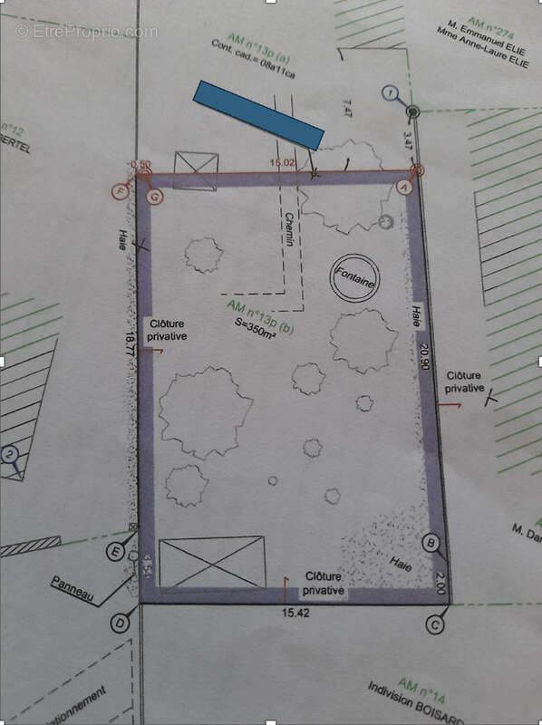 Terrain à THORIGNE-FOUILLARD