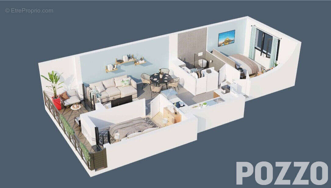 Dans résidence de standing, Appartements  du 2  au 4 pièce(s), hyper centre, à 50 m de la plage et des commerces - photo 2