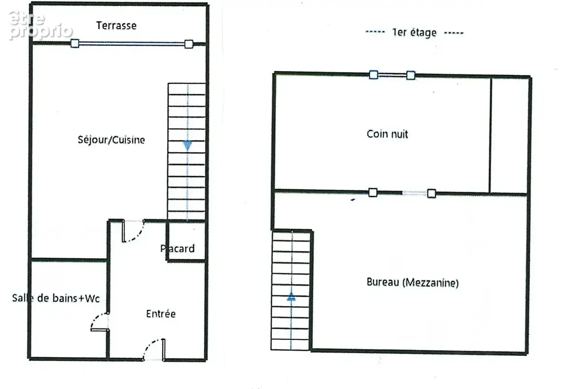 ** Dernier Etage  ** VUE MER ** Ascenseur ** APPARTEMENT 2 Pièces Duplex ** (83430) SAINT MANDRIER SUR MER **e(s) 38.59 m2 - photo 7