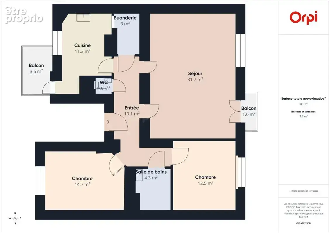 Appartement 3/4 Pièces -  86 m2 - Contades - photo 13