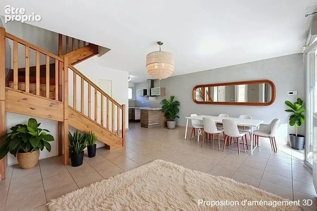 EN EXCLUSIVITE à RILLIEUX,  limite CALUIRE , maison duplex de 2011,  type 4 avec jardin et garage - photo 7