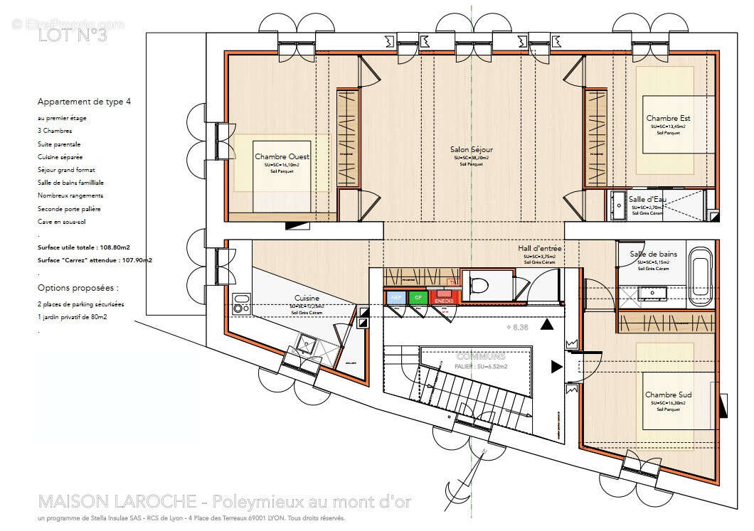Appartement à POLEYMIEUX-AU-MONT-D'OR