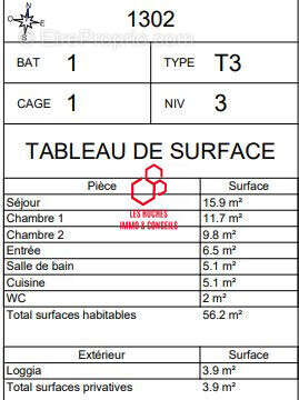 Appartement à CHANTELOUP-LES-VIGNES