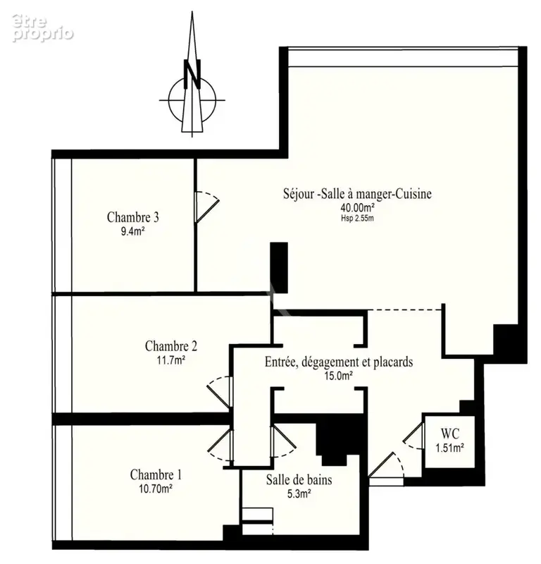 PUTEAUX/ LA DEFENSE - DERNIER ETAGE : appartement  4 pièces de 94m² avec cave et double parking - photo 17