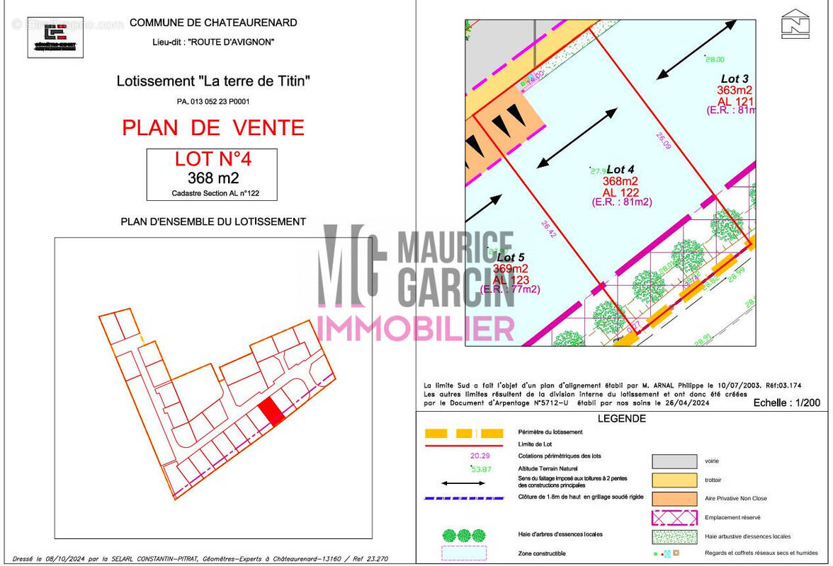 Projet construction à Châteaurenard - Terrain à CHATEAURENARD
