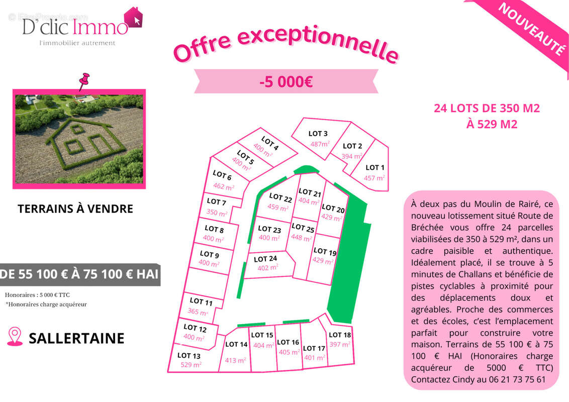 Terrain à SALLERTAINE