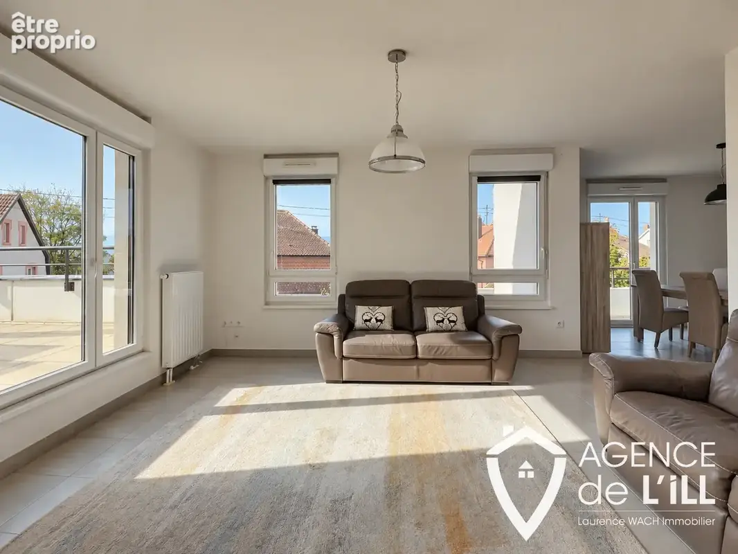 Appartement 3 pièces de 80,17 m2 avec terrasse, balcon, double garage et cave à sélestat - photo 3
