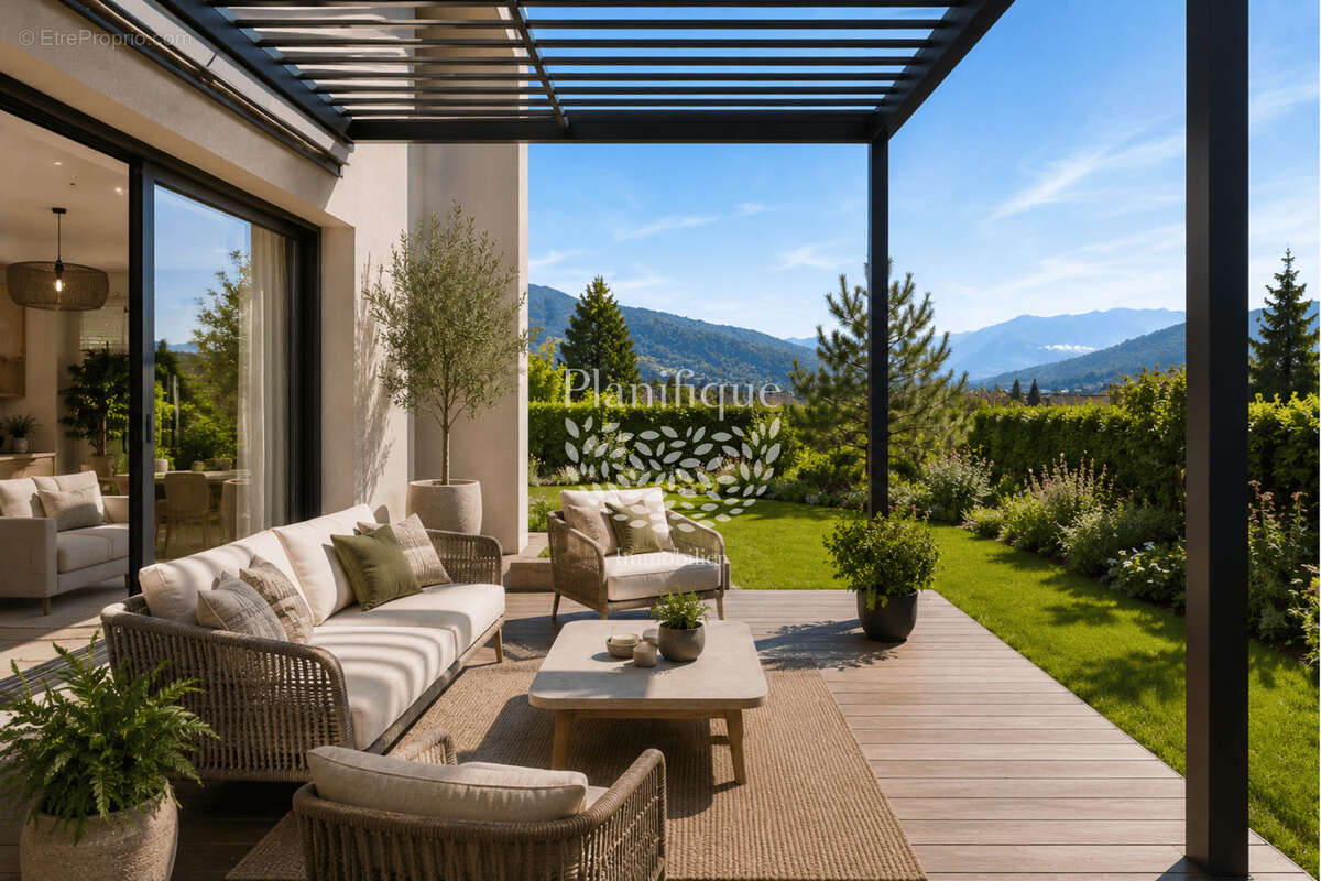 Écrin de nature à Sciez   Villa contemporaine avec jardin et vues sur les Alpes - photo 10