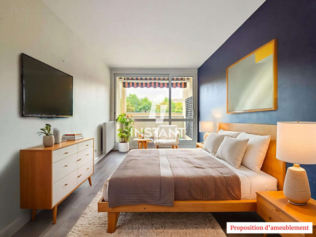 Proposition d'ameublement (Chambre 1) - Appartement à MAISONS-ALFORT