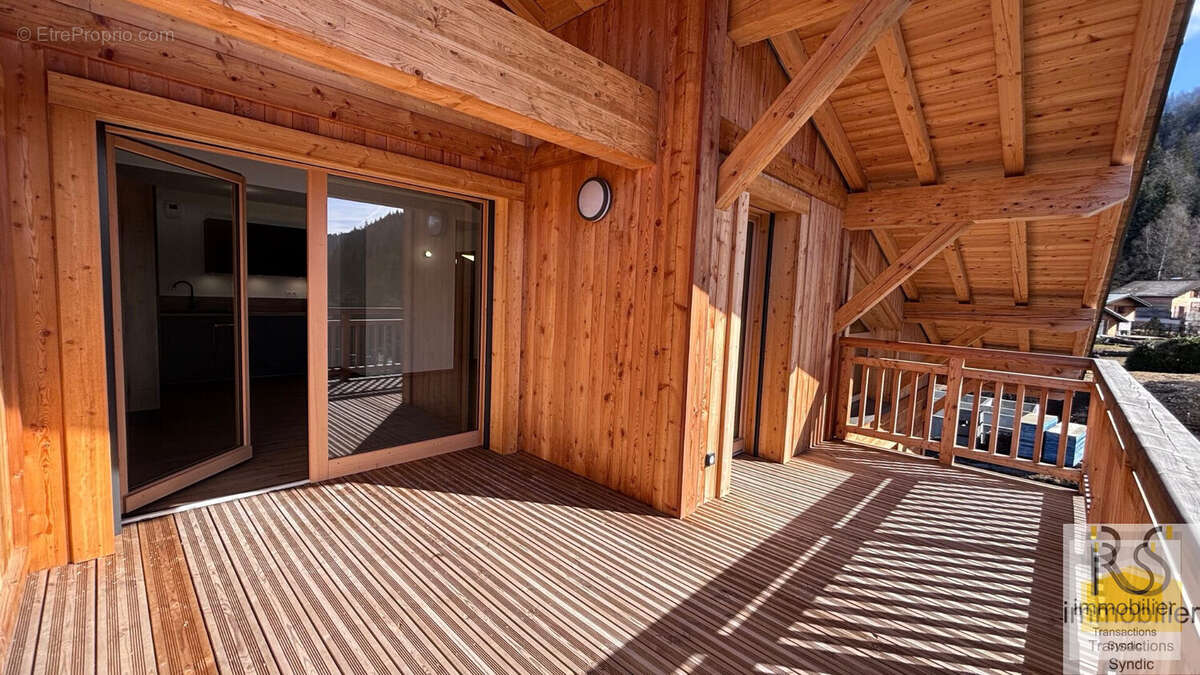 Terrasse sud - Appartement à ARACHES-LA-FRASSE