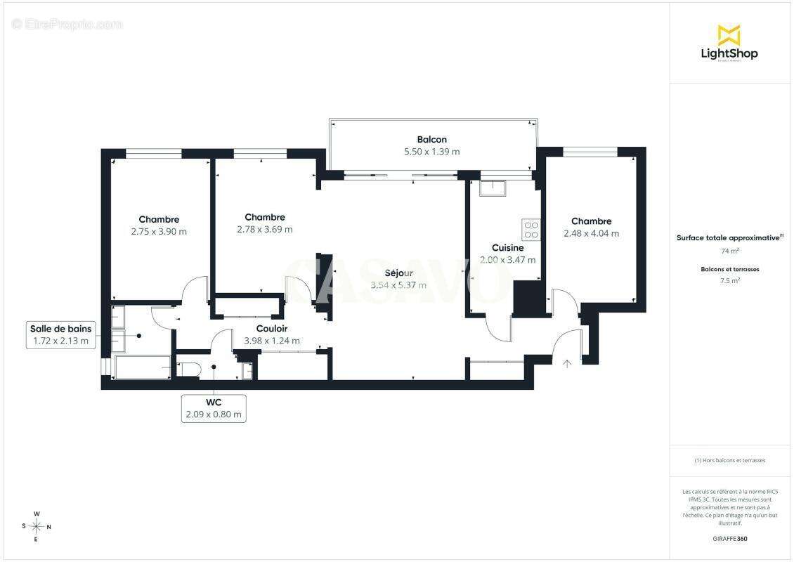 Vente Appartement 4 pièces de 75m² - 92210 Saint-Cloud - photo 21