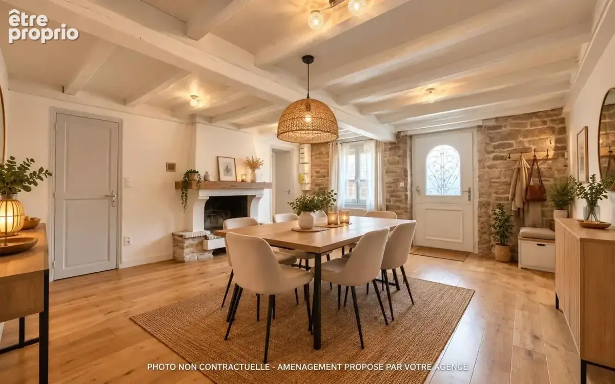 A vendre Longère 107m², 3chambres, mezzanine, terrain 437m², dépendance, cave - photo 4