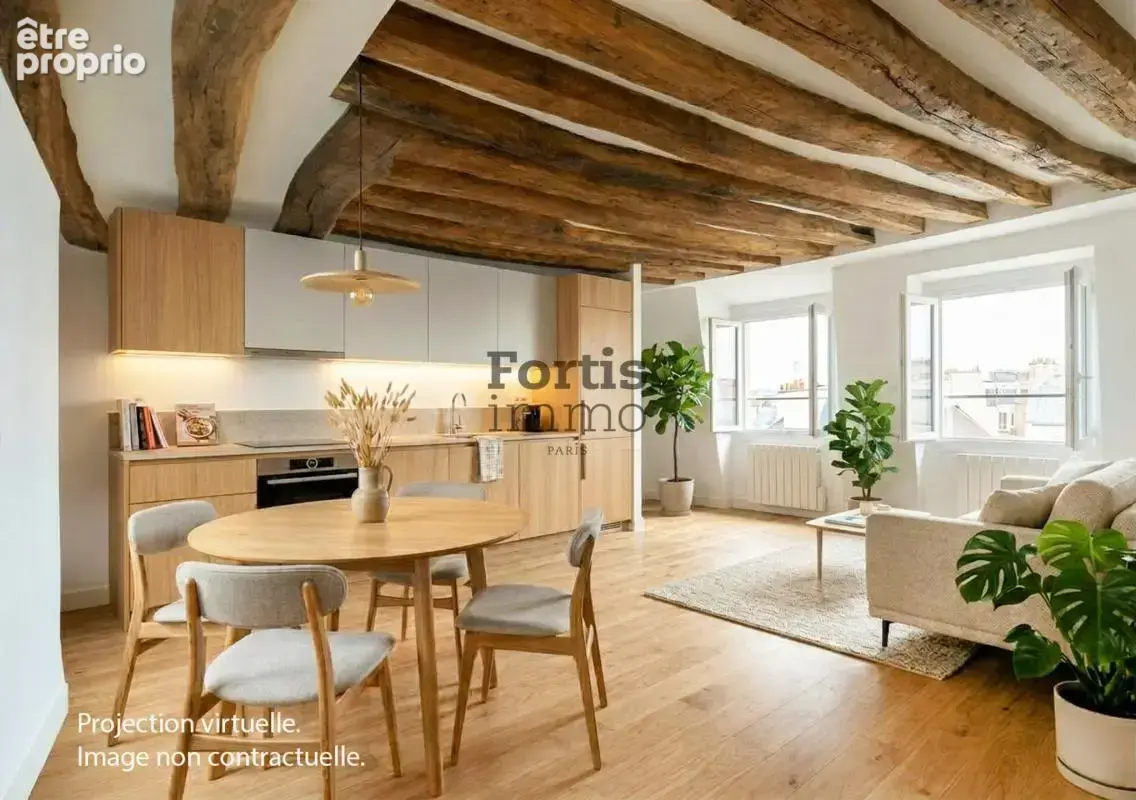 Paris 2 - duplex de 3 pieces, dernier etage avec vue degagee - photo 3