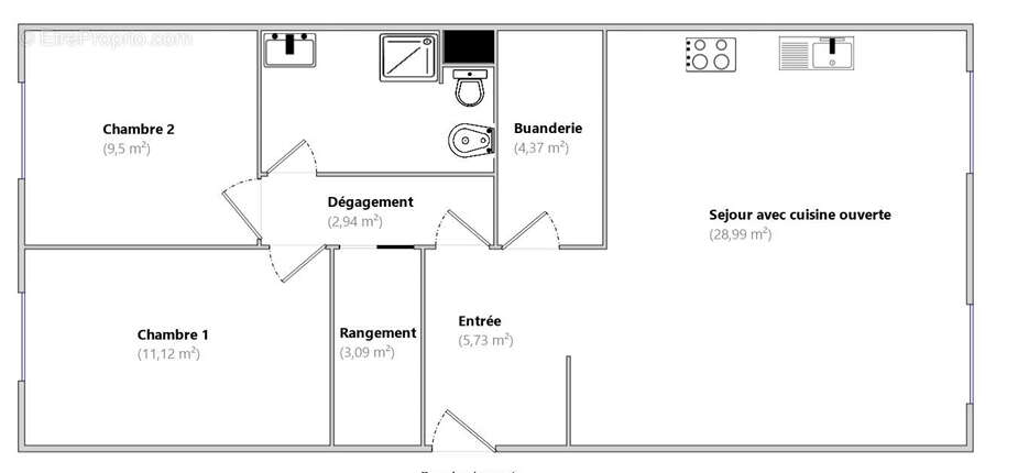 Appartement à LAGNY-SUR-MARNE