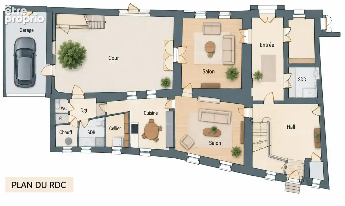 Roquemaure (30150) – hôtel particulier – 460 m² – éléments d’architecture anciens – cour intérieure – garage – terrasse – comble - photo 14