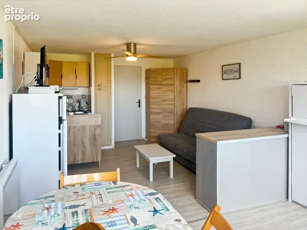 Vente studio cabine à Marseillan Plage avec loggia et parking - photo 4