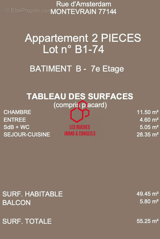 Appartement à MONTEVRAIN