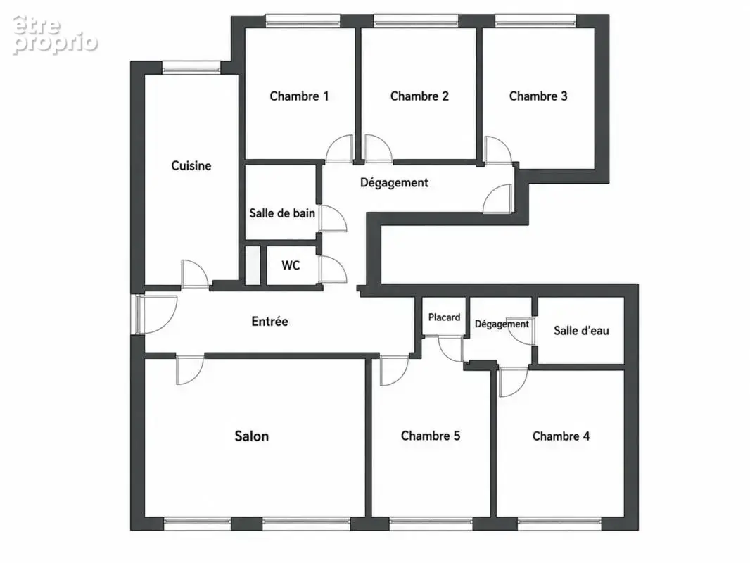 Spécial investisseurs – T6 119 m² – 5 chambres - Potentiel colocation Echirolles - photo 11