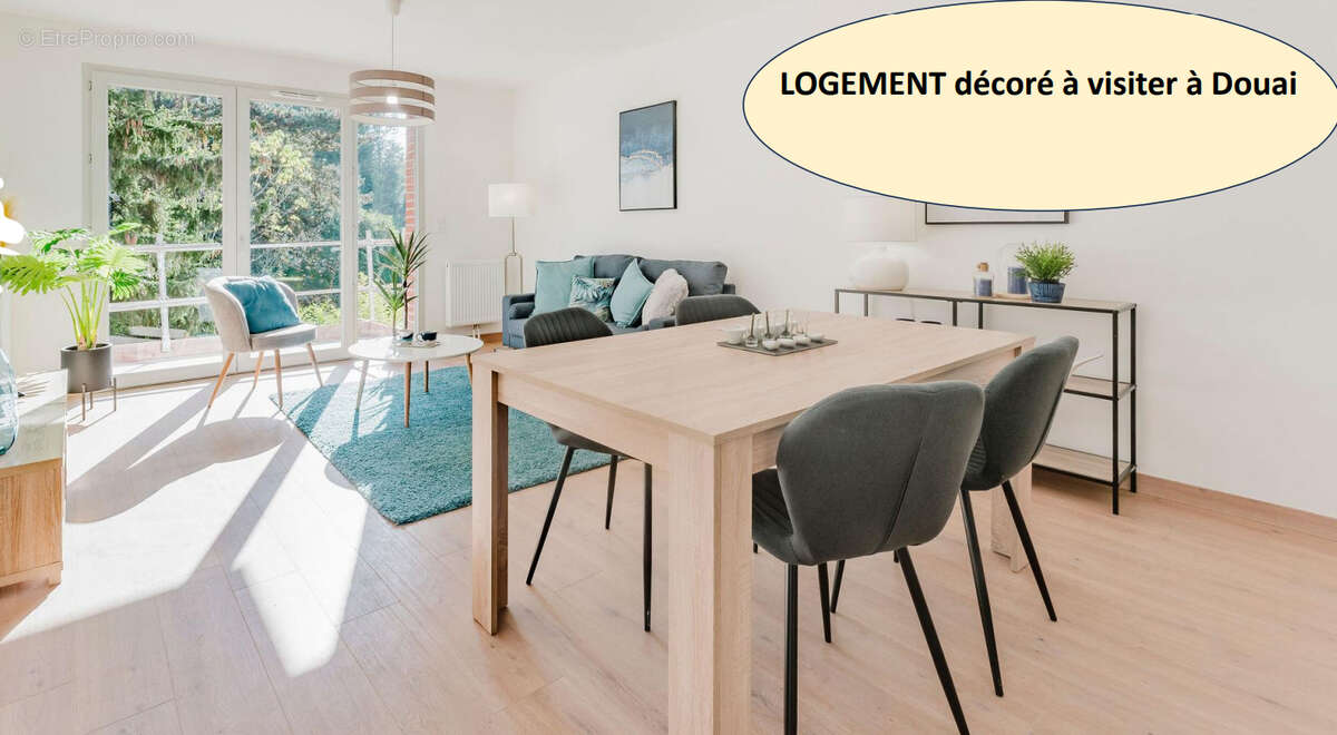 Appartement 3 chambres, 2 balcons 2 salles de bains parking Douai - photo 3