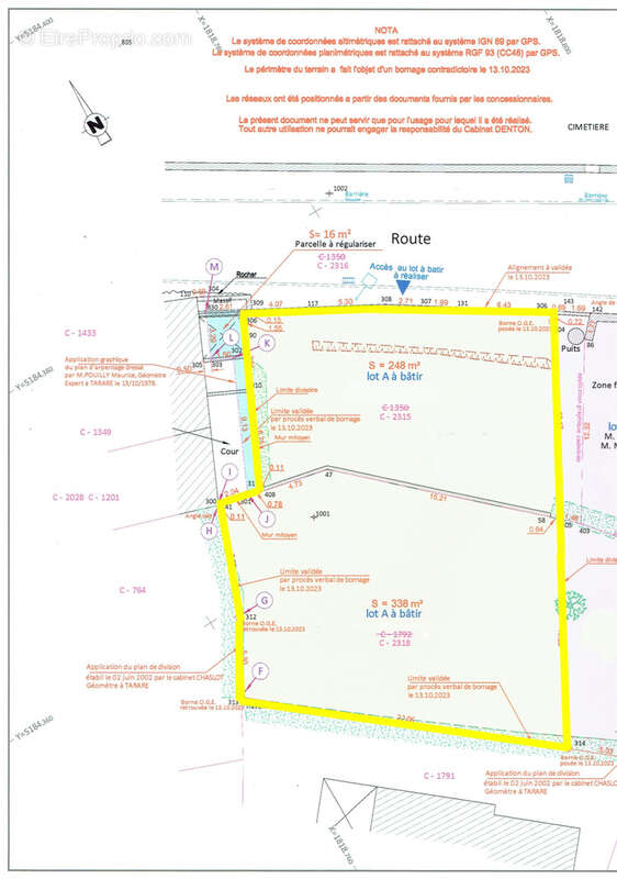 Terrain à SAINT-ROMAIN-DE-POPEY