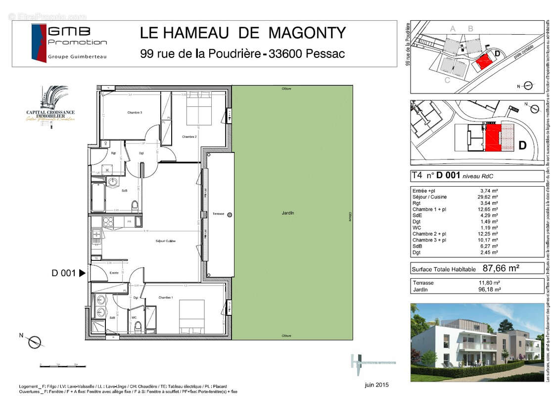 Appartement à PESSAC