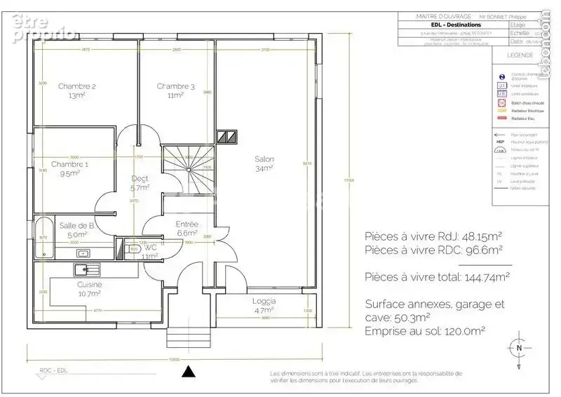 Maison 6 pièces 144 m² à vendre à Retonfey (57645) - photo 15