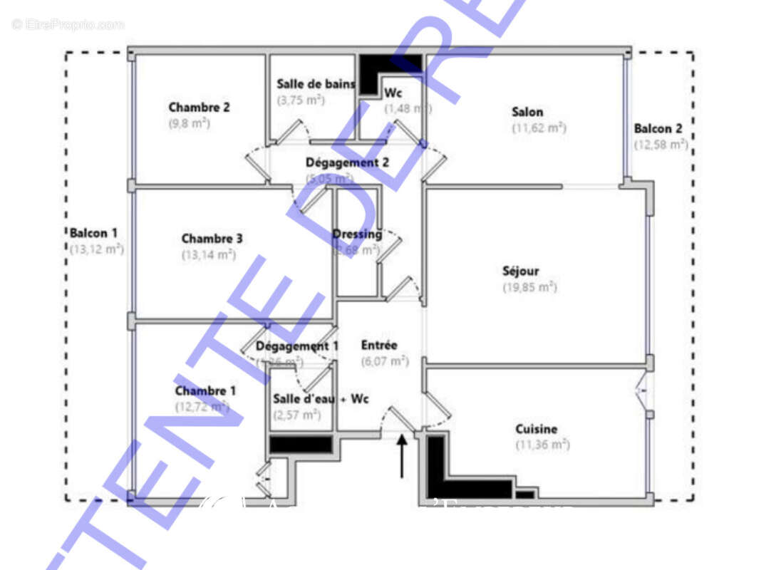 Appartement à RUEIL-MALMAISON